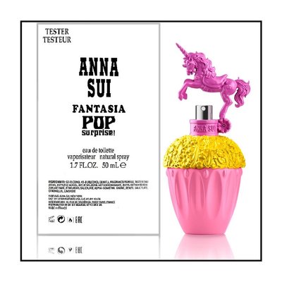 【香舍】ANNA SUI 安娜蘇 FANTASIA 童話彩虹獨角獸 黃粉 女性淡香水 限量版 Tester 50ML