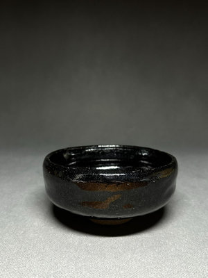 老黑樂茶碗，樂燒，抹茶碗，茶道具  日本回流瓷器茶具，老的黑 茶具 茶杯 茶壺【真棒紫砂】882