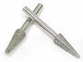 JUST NAIL 鑽石磨頭 粗軸尖錐 3.2mm Y1JB10 Diamond Bits