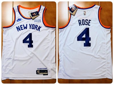 Derrick Rose Nike NBA 尼克復古球衣 SW HWC 玫瑰 贊助標