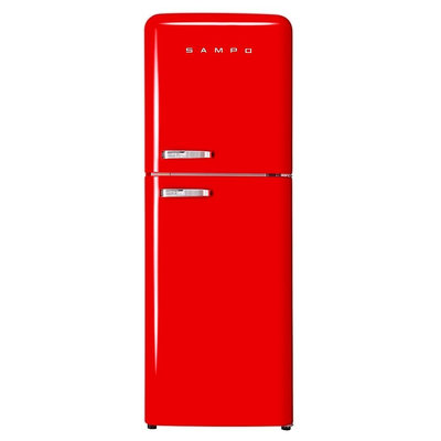 *~ 新家電錧 ~*【SAMPO 聲寶】SR-C21D 210公升二門變頻冰箱 復古歐風美型緋麗紅(實體店面)
