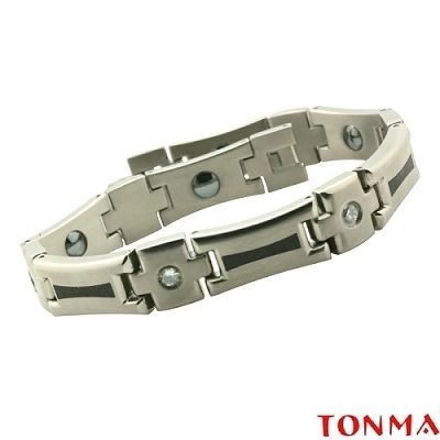 TONMA~日本設計頂極純鈦鍺手鍊系列~SGS認證-鈦鍺純度~優雅男手鍊