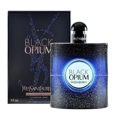 &amp;YSL Black Opium Intense 黑 夜醺版 女性淡香精 50ml/90ml (藍)【莎莎優選專營店】