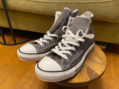 全新Converse 經典高筒帆布鞋-鐵灰色