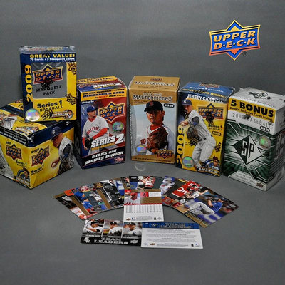 ~l兩件起拍~UPPER DECK 棒球球星卡收藏美國職業棒球大聯盟盒卡套卡簽字2009