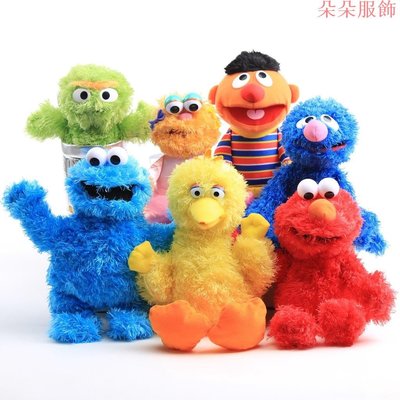 Elmo Cookie, 大黃鳥, Kermit 青蛙毛絨動物, 可動人偶, 手娃娃禮物