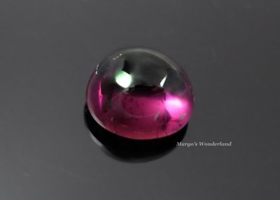 裸石0156   電氣石 蛋面碧璽  深紫紅色 3.90ct  (9.6*8.6)