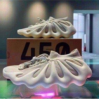 【正品】Adidas originals Yeezy 450 "Cloud White" 餃子 灰白 H68038潮鞋