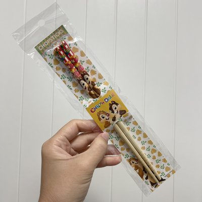 全新現貨～奇奇蒂蒂筷子 迪士尼 奇奇蒂蒂 竹筷子 日本 筷子 餐具