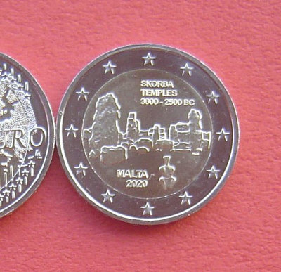 銀幣雙色花園-馬耳他年斯科爾巴神廟-2E雙色鑲嵌紀念幣