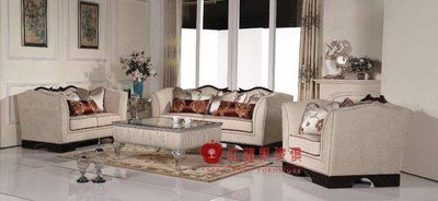 [紅蘋果傢俱] HM-2086 新古典系列 歐式 沙發 法式 絨布沙發 奢華 沙發組