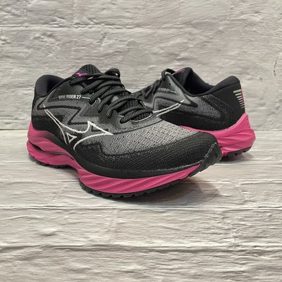 MIZUNO WAVE RIDER 27 男 慢跑鞋 J1GC235401 乳癌防治協會紀念款 慢跑鞋 馬拉松