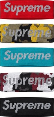【xsPC 】Supreme New Era Reflective Logo Headband 頭帶 黑 藍