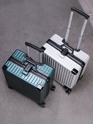 行李箱18寸鋁框密碼箱女小型輕便拉桿登機箱20短途旅行箱小號皮箱星港百貨