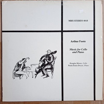 Douglas Moore大提琴  -  阿瑟·富特大提琴鋼琴奏鳴曲 LP立體聲