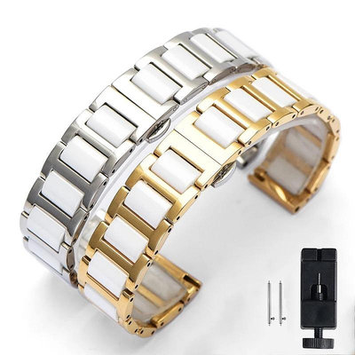 SEIKO 豪華不銹鋼陶瓷錶帶 22 毫米 20 毫米通用替換錶帶適用於勞力士手鍊錶帶快速釋放腕帶金屬 + 陶瓷錶帶手錶