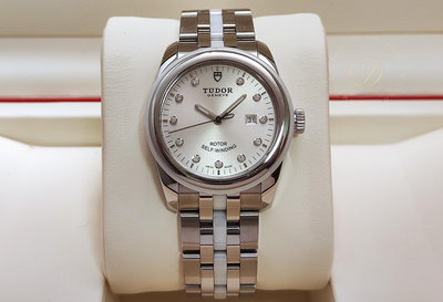 【低調的奢華】TUDOR 帝舵 53010W 白色陶瓷 原鑲鑽刻度 錶徑31mm 自動上鍊~原廠盒單