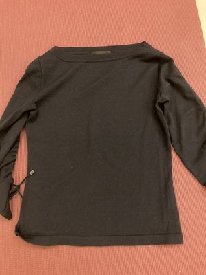 日本大牌 日本製 UNTITLED 2號(M) 黑色 毛衣 上衣(PROPORTION ICB)