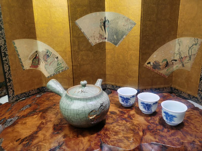 新 日本相馬燒側把壺，老相馬燒急須壺，相馬燒橫手壺，泡茶壺，泡瓶