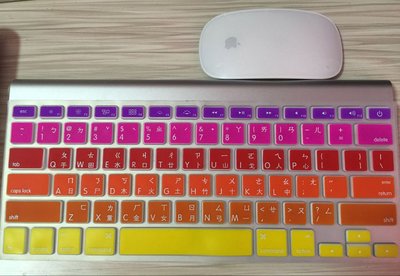 *金輝* mac 蘋果鍵盤膜 蘋果一體機 iMac 鍵盤膜 17吋 超薄藍芽鍵盤膜 漸變彩色保護膜