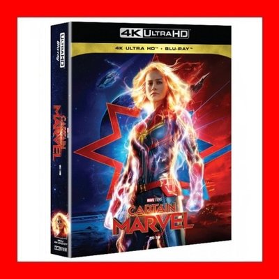 【4K UHD】驚奇隊長 UHD + BD 雙碟全紙盒精裝鐵盒版Captain Marvel(台灣繁中字幕)復仇者聯盟
