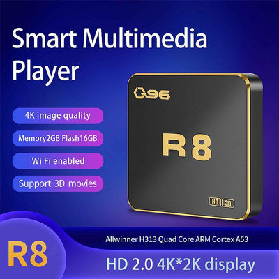 【促銷】Q96 R8安卓網絡電視機頂盒 4K視頻播放器外貿電視盒子 TV BOX
