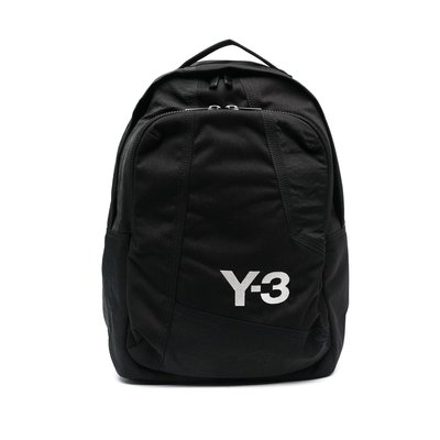 [全新真品代購-F/W23 新品!] Y-3 黑色 拼接細節 後背包 / 筆電包 (Y3) LOGO