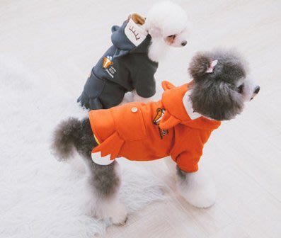 【興達生活】Touchdog它它寵物衣服狐貍裝可愛狗衣服泰迪雪納瑞冬季厚衣服`29675