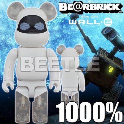 BEETLE BE@RBRICK 迪士尼 DISNEY WALL-E 伊芙 EVE 瓦力 BEARBRICK 1000%