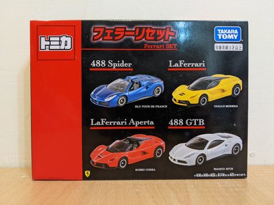 ~ 阿開王 ~ Tomica Ferrari 488 GTB Spider LaFerrari Aperta 1/64