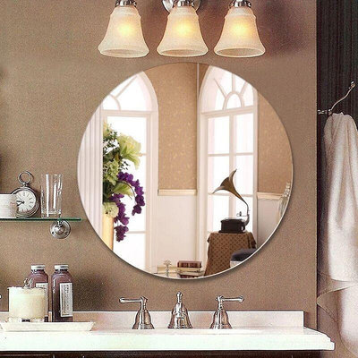 無框圓形鏡子廠家銷售 酒店衛生間浴室鏡 防水防潮鏡子