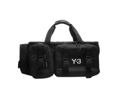 [全新真品代購-SALE!] Y-3 LOGO 黑色尼龍布料 旅行包 / 托特包 (Y3)