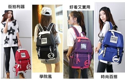 促銷韓版潮學院風中學生校園書包休閒旅行包木村原宿雙肩包女男士背包