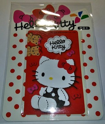[悠遊卡] Hello Kitty - (1) 蝴蝶結,空卡,限量(台北捷運公車超商可用)