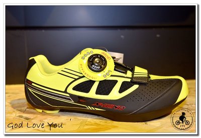 (高雄191) X-WIND COMP 自行車硬底鞋(平底鞋) 黑黃