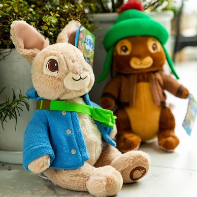 正版比得兔公仔毛絨玩具彼得兔可愛兔子莉莉布娃娃兒童生日禮物女