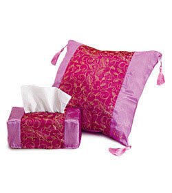 紫色風情組-抱枕(含抱枕心)+面紙套 --購買價78元
