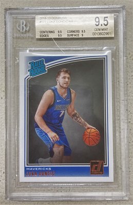 2018 Donruss #177 Rated Rookie LUKA DONCIC 新人卡 RC BGS 9.5