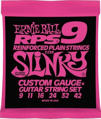 傑禾樂器 ～ERNIE BALL 2239 RPS 9 SLINKY (09-42)電吉他弦（鎳纏繞）～ 公司貨
