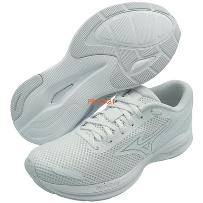 Mizuno 白色 WAVE REVOLT 3 ENERZY發泡中底慢跑鞋(男女同款)【一般型，有12號、13號】307M