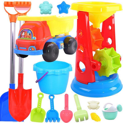 溜溜兒童沙灘玩具套裝寶寶玩沙工具戲水沙漏兒童鏟子沙灘玩具鏟子和桶