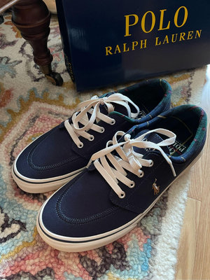 全新美國專櫃購入 RALPH LAUREN POLO SPORT 藍色休閒鞋 平底鞋 男鞋