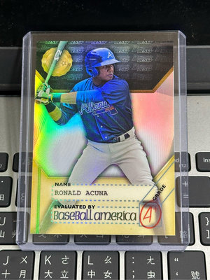 2017 Bowman’s Best BASEBALL AMERICA 1st Ronald Acuna Jr. Refractor RC 彩虹亮新人卡 勇士隊