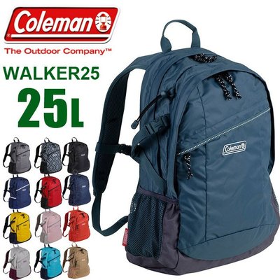 《FOS》日本 Coleman 25L WALKER 25 大容量 輕量 後背包 通勤 上班 上學 出國 旅遊 熱銷