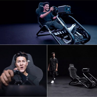 (宅配免運費)PLAYSEAT TROPHY 賽車架 賽車椅 賽車座 支援 方向盤 油門踏板 PS5 PS4 PC 黑色