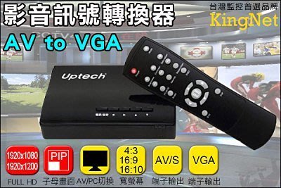 AV轉VGA訊號轉換 雙功能 DVR主機/監視器轉接到LCD電腦液晶螢幕 監視器材攝影機 DVR 鏡頭