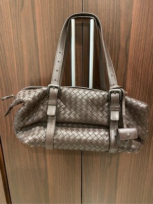 BOTTEGA VENETA BV 咖啡色蒙田包 編織包 手提包 肩背包