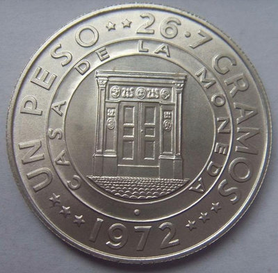 【二手】 全新多米尼加1972年1比索銀幣 中央銀行25周年紀念745 外國錢幣 硬幣 錢幣【奇摩收藏】