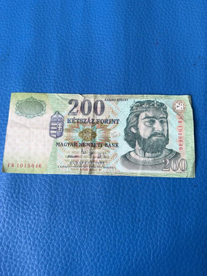 【二手】 匈牙利200福林 如圖舊票  外國紙幣錢幣收藏外幣真幣真品保1049 錢幣 紙幣 硬幣【經典錢幣】