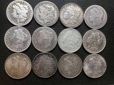 美國摩根銀幣1879年到1921年 大妹銀元 包老保真 外國
